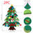 Children's DIY felt Christmas tree with lights