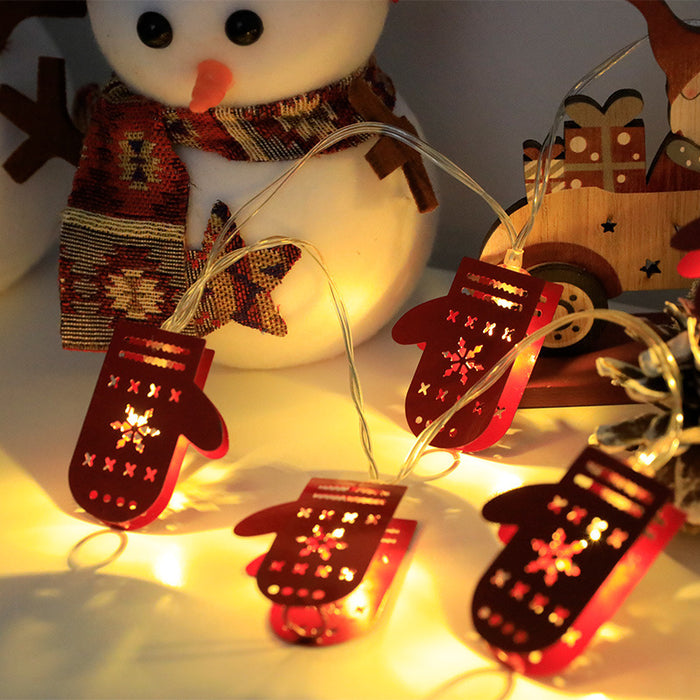 Christmas LED Light String Santa Claus Elk Snowman Xmas Ornament String Light Christmas Decorations New Year Navidad Gift