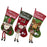 2024 New Year Xmas Big Stockings Set Decorations Christmas 3D Plush Big Sock Christmas Tree Pendant Decorating Supplies